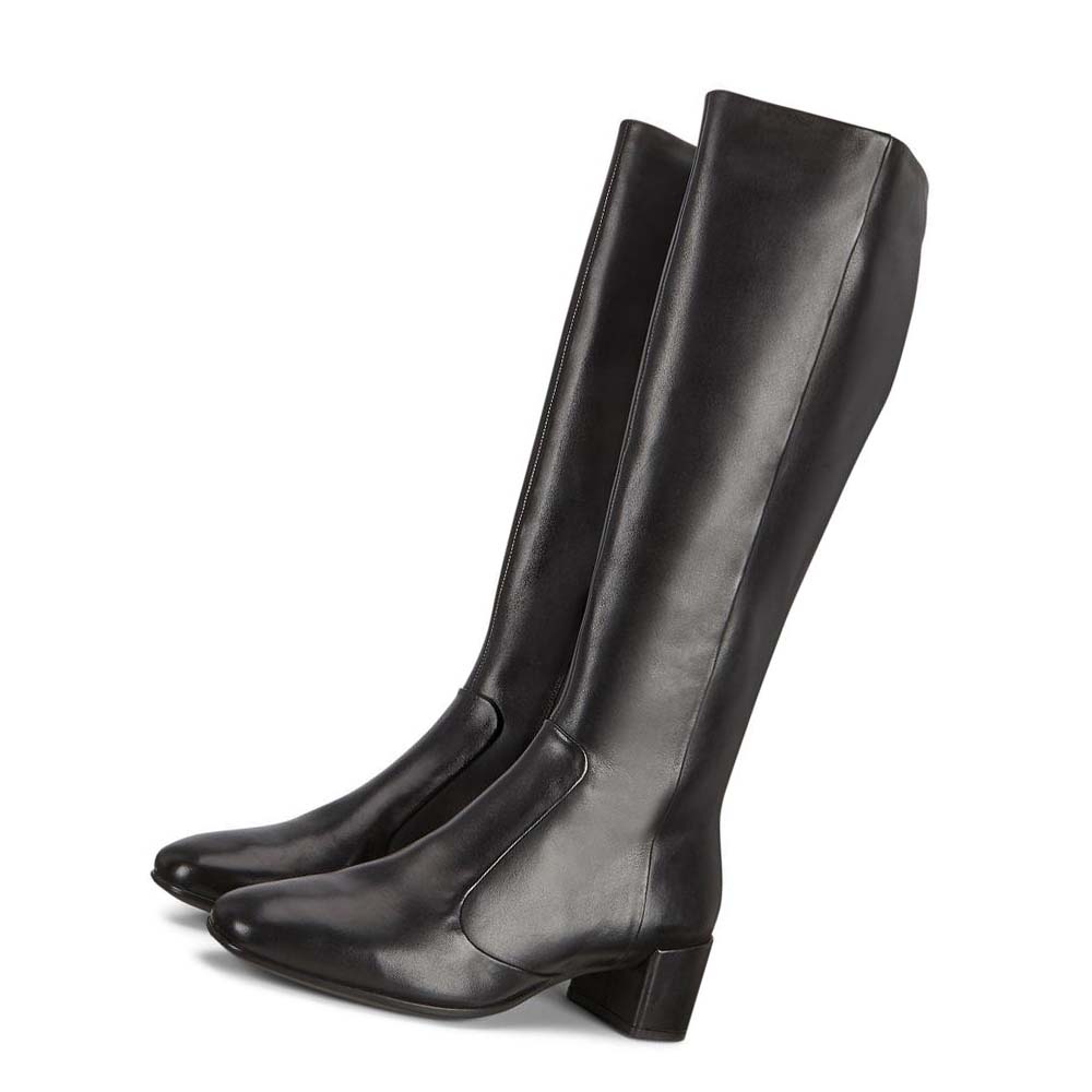 Women's Ecco Shape 35 High-cut Squared Boots Black | USA 27SGL